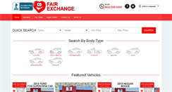 Desktop Screenshot of fairexchangeautosales.com
